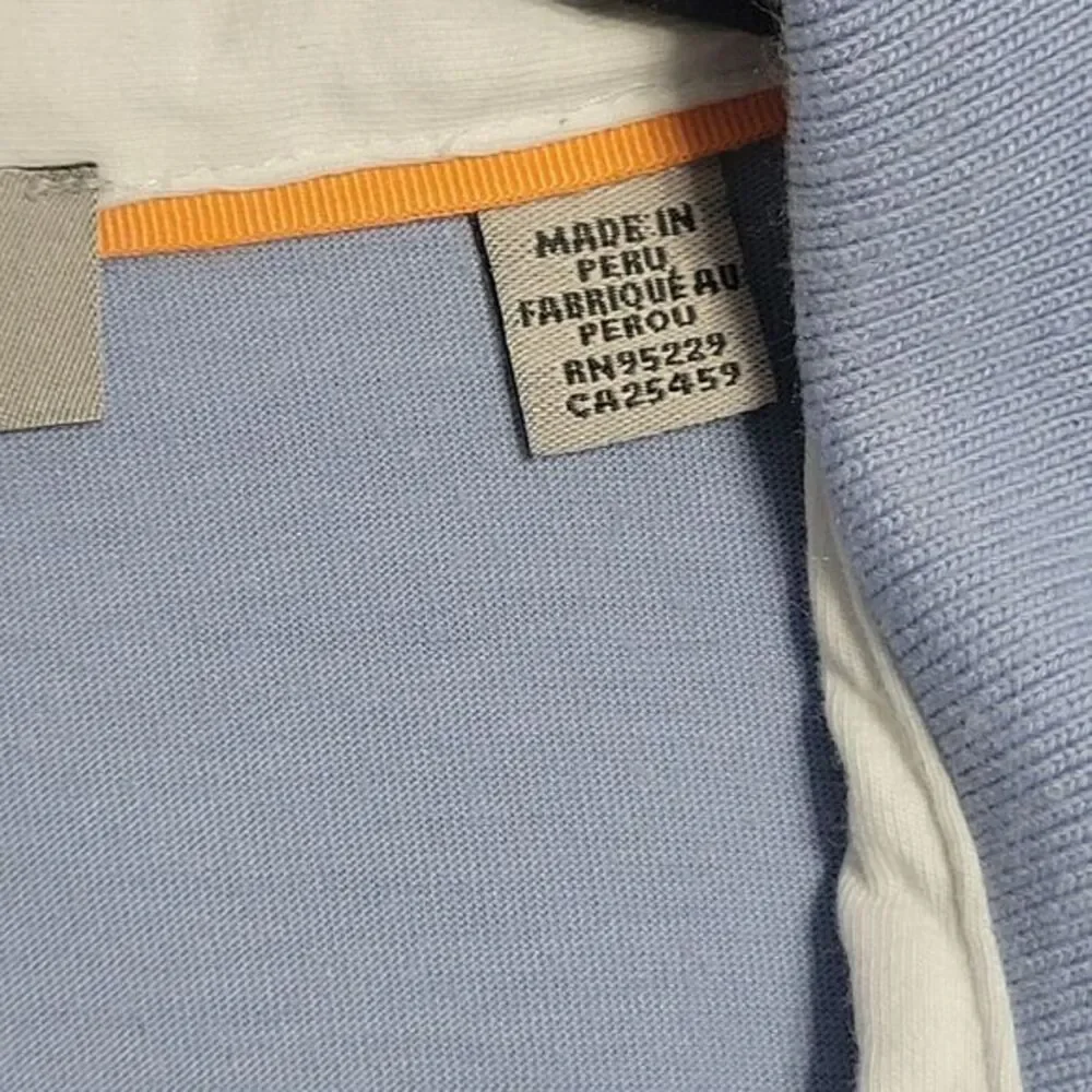 Ted Baker Polo Shirt 6 Light Blue Cotton Blend‎